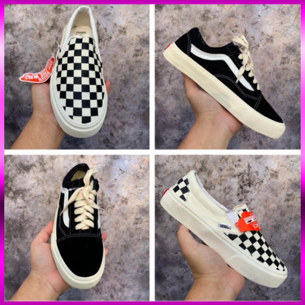 [FREE SHIP] [Freeship+Box Bill] GIÀY VANS ĐEN , CARO , giày sneaker van vault old dáng lười slip on HS | BigBuy360 - bigbuy360.vn