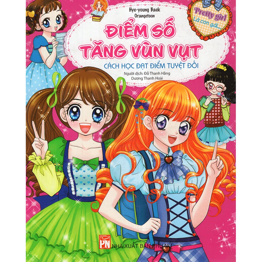 Sách - Pretty girl - Điểm số tăng vùn vụt, cách học đạt điểm tuyệt đối