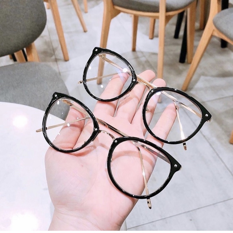 Kính mắt tròn SALE Gọng kính cận -nữ kim loại kiểu dáng thời trang Ulzzang Hàn Quốc hot trend KM8