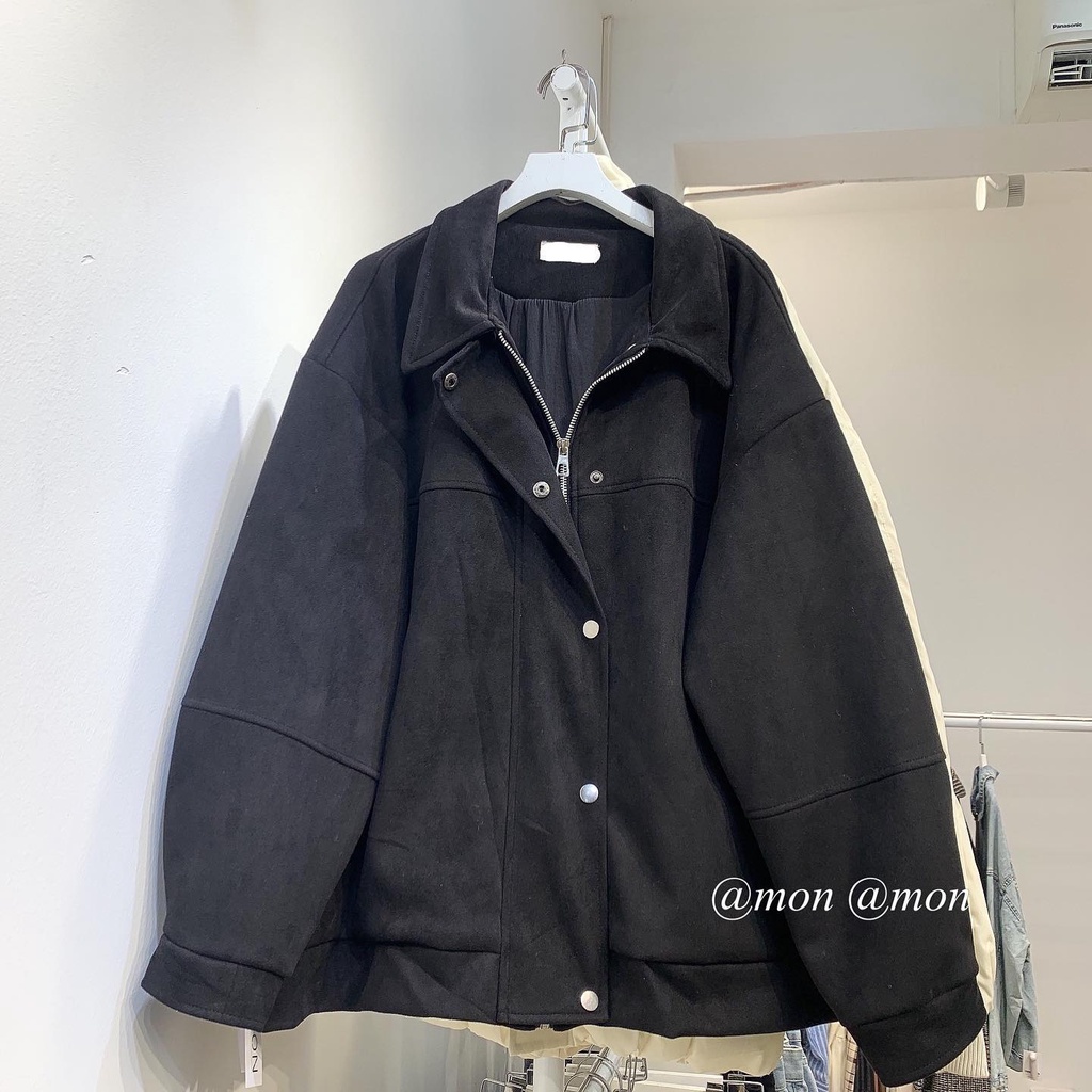 210704 Áo bomber da lộn, áo khoác da lộn nữ , áo khoác bomber thời trang ulzzang, freesize | BigBuy360 - bigbuy360.vn