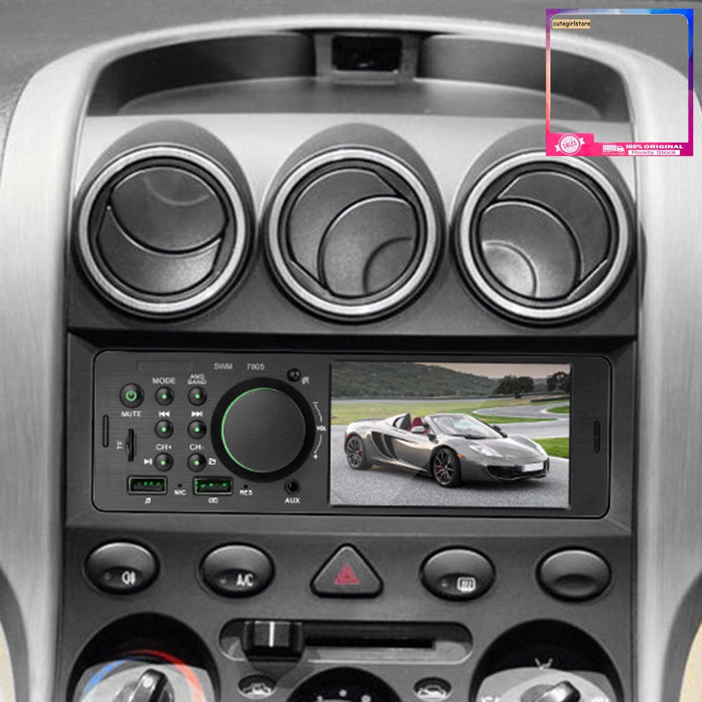 Máy nghe nhạc Mp5 7805 Fm Stereo màn hình 1 Din Hd 4.1 inch cho xe hơi