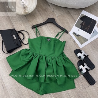 Sét áo hai dây pra.da + quần sooc (sale-sale-không đổi trả dưới mọi hình thức)
