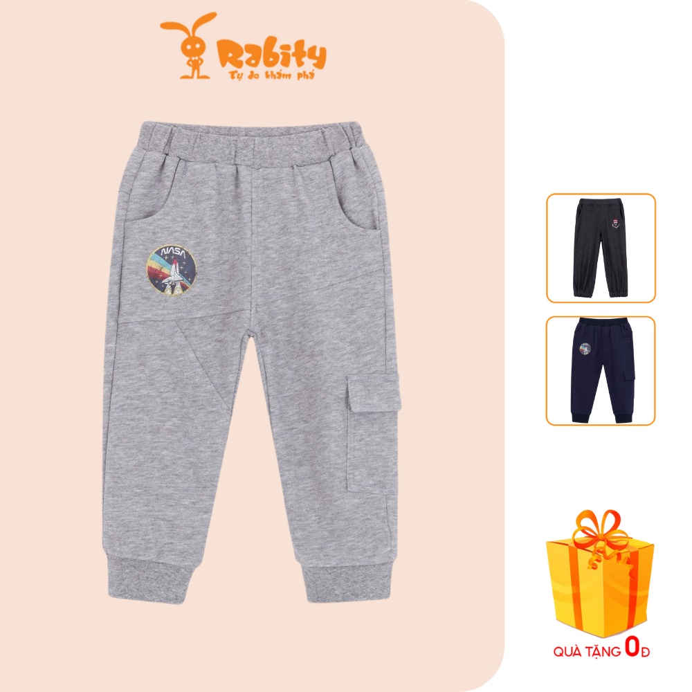 Quần jogger bé trai RABITY họa tiết nhỏ 90796.90819