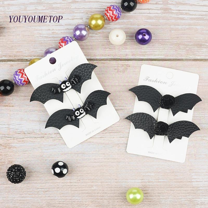 2 Kẹp Tóc Trang Trí Halloween Cho Bé Gái