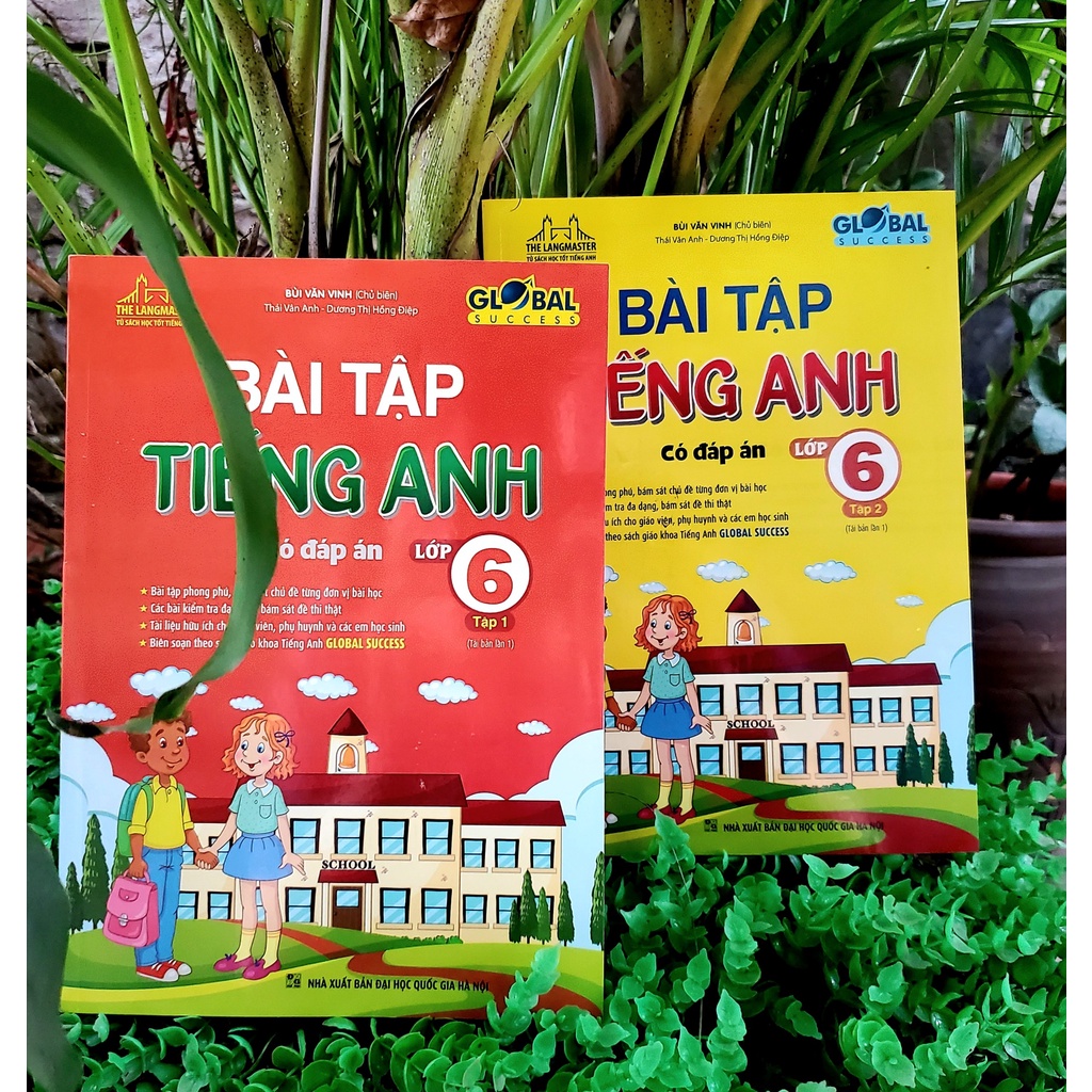 Sách - GLOBAL SUCCESS - Combo Bài tập tiếng anh lớp 6 tập 1 + tập 2 (có đáp án) - tái bản 01