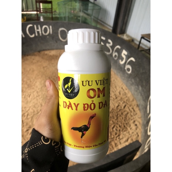 om đỏ dầy da cho gà
