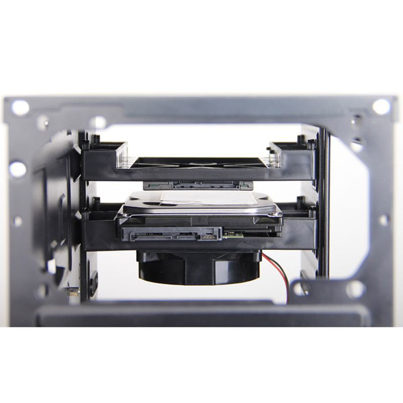 NIKI 5.25 Optical Drive to 3.5&quot;/2.5&quot; SSD FAN Adapter Bracket Hard Drive Holder for PC