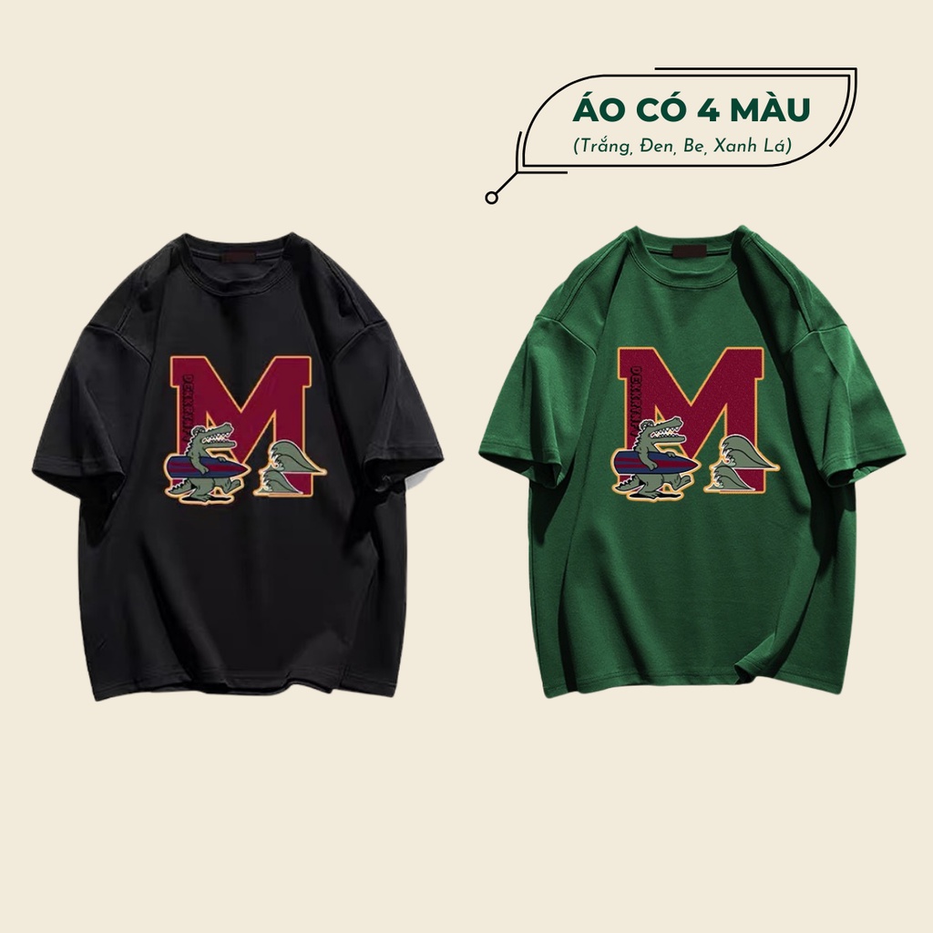 Áo Thun Tay Lỡ M Crocodile 100% Cotton, Áo Phông Rộng Mẫu Mới 2022 𝘽𝙮.𝘾𝙖𝙢𝙘𝙖𝙢 | BigBuy360 - bigbuy360.vn