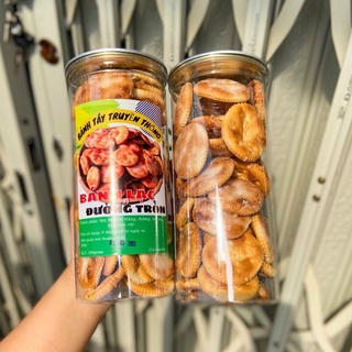 300g🔥Bánh lạc đường tròn tuổi thơ, thơm béo vị sữa