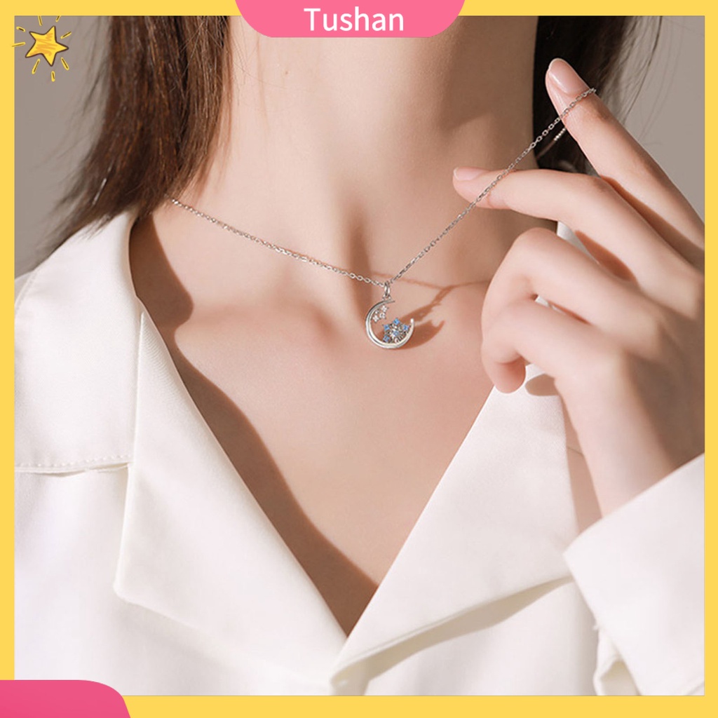 Vòng cổ mặt hình tròn chống mòn phong cách Hàn Quốc