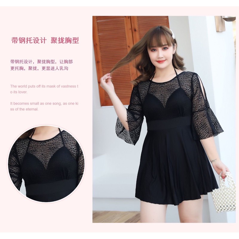 Bikini Bigsize (45-83kg) hàng sẵn đen | BigBuy360 - bigbuy360.vn