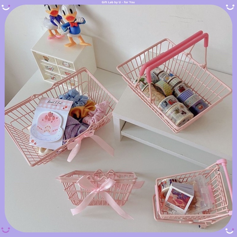 Giỏ mini decor, đựng đồ dễ thương