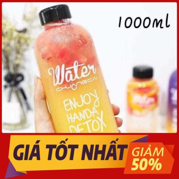 Bình nước detox 1000ml kèm túi đựng _ Giá Bán Sỉ Lẻ (Giá sỉ)