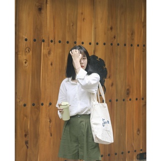Áo sơ mi linen trắng basic - Fresh Shirt