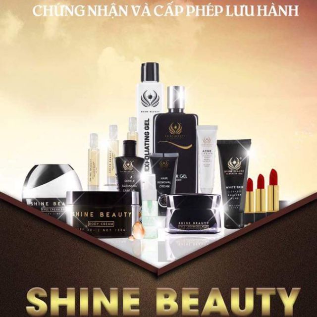 Trọn bộ mỹ phẩm Shine beauty dành cho da mặt!