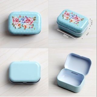 Hộp Thiếc Đựng Đồ Trang Sức Và Phụ Kiện Đa Năng Nhiều Màu Sắc và Họa Tiết, Hộp thiếc Mini, RANDOM màu