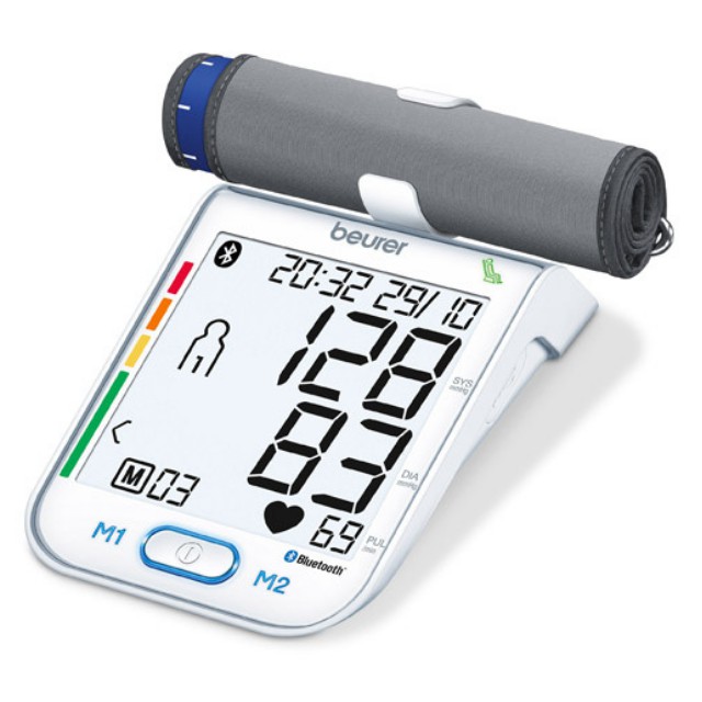 Máy đo huyết áp bắp tay tự động Beurer BM77, máy đo huyết áp đức, kết nối với máy tính, lưu 2x60 kết quả cho 2 người