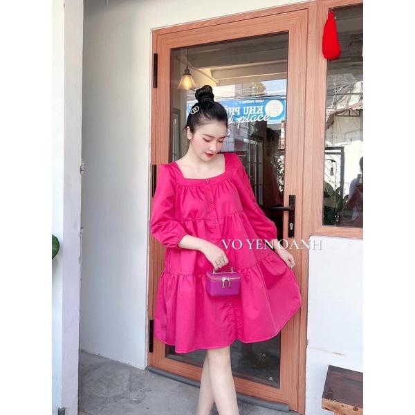 Váy Babydoll Tay Dài ,Đầm Dáng Xoè Siêu Xinh Có Ảnh Thật Kèm Video | BigBuy360 - bigbuy360.vn