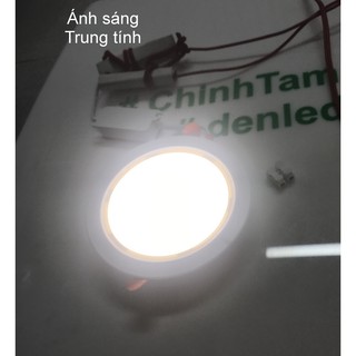 KDMT0091 - Đèn led panel tròn đổi màu 3 chế độ Duhal 9W