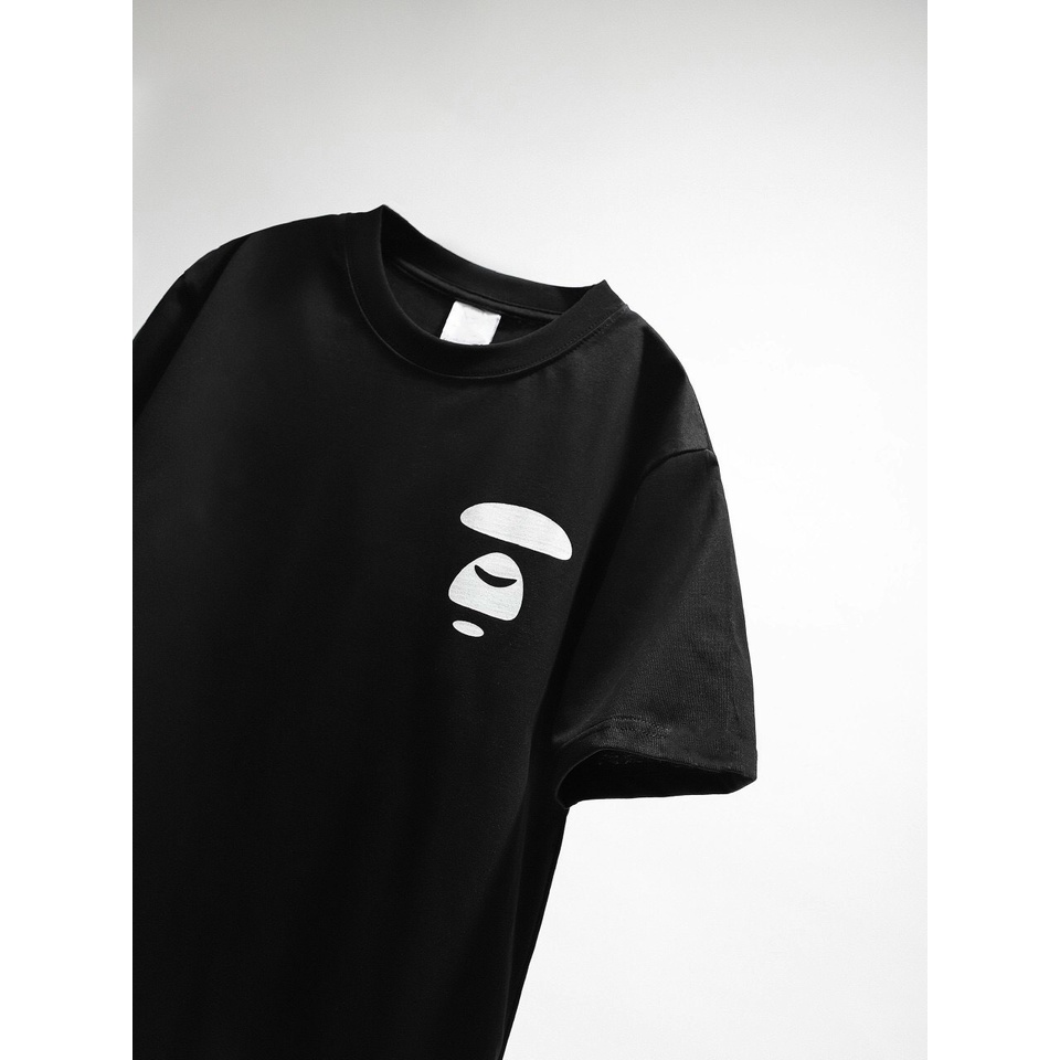 Áo thun tay lỡ nam nữ in hình Apee Bathing , Vải Cotton Form Oversize - SELECTED.STORE