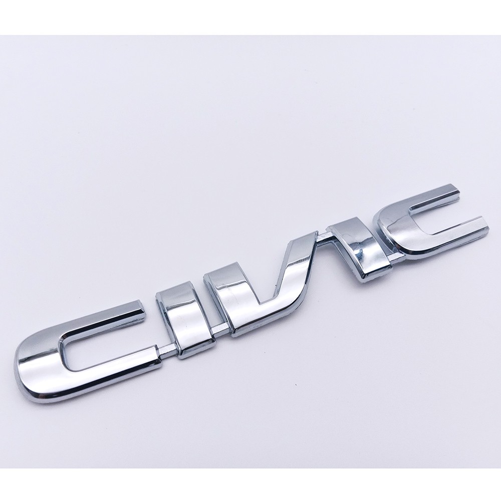 Miếng dán trang trí logo decal bằng nhựa ABS thay thế dành cho xe hơi Honda Civic