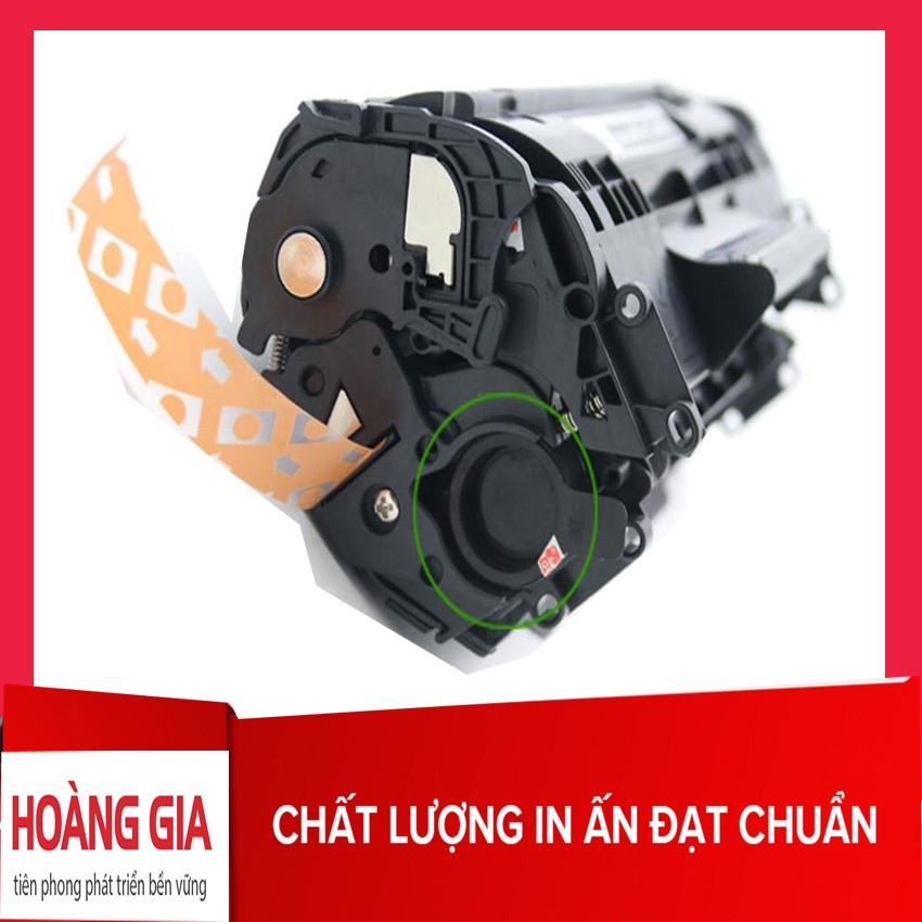 Hộp mực máy in canon 2900 thương hiệu hoàng gia có lỗ đổ mực và lỗ đổ mực thải