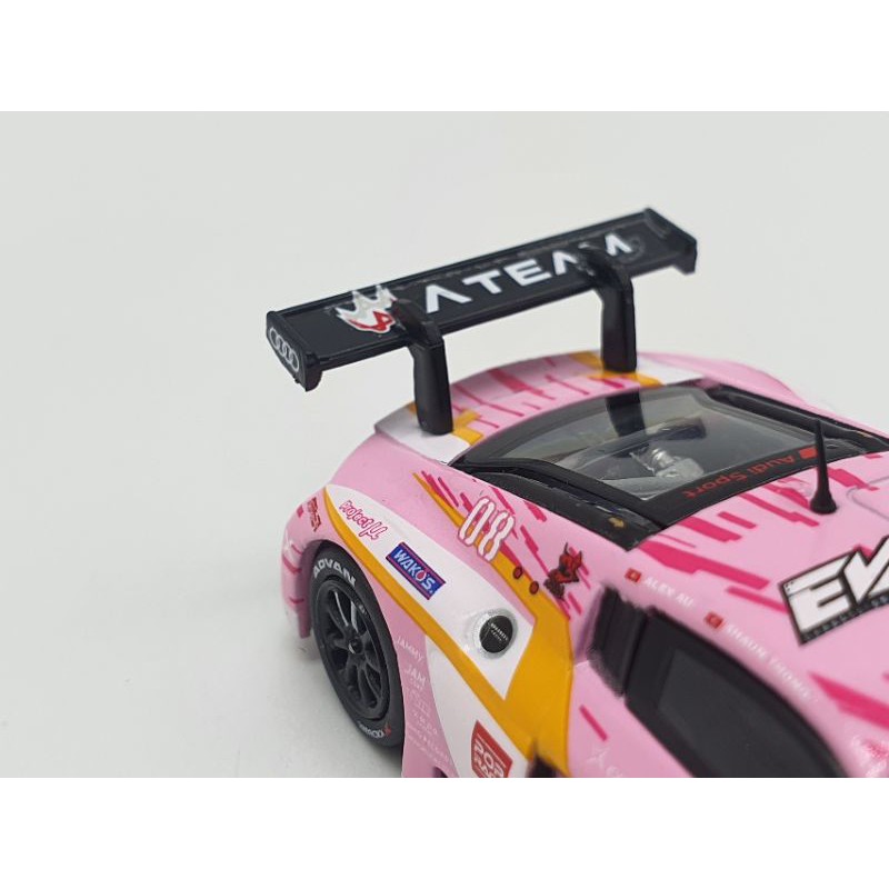 Xe Mô Hình Audi R8 LMS Production Model Custom Type-08 X Works R8 1:64 Pop Race ( Hồng )