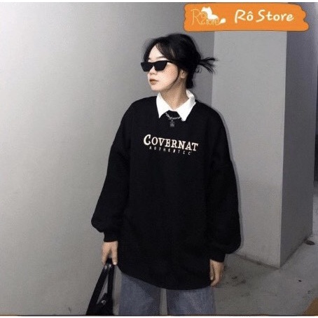 Áo nỉ sweater , áo nỉ converat dài tay form rộng Bingshop vải da cá cao cấp