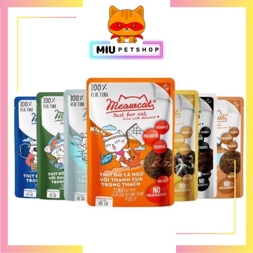 Pate cho mèo Meowcat túi 70gr - pate tiện lợi nhiều dinh dưỡng cho mèo