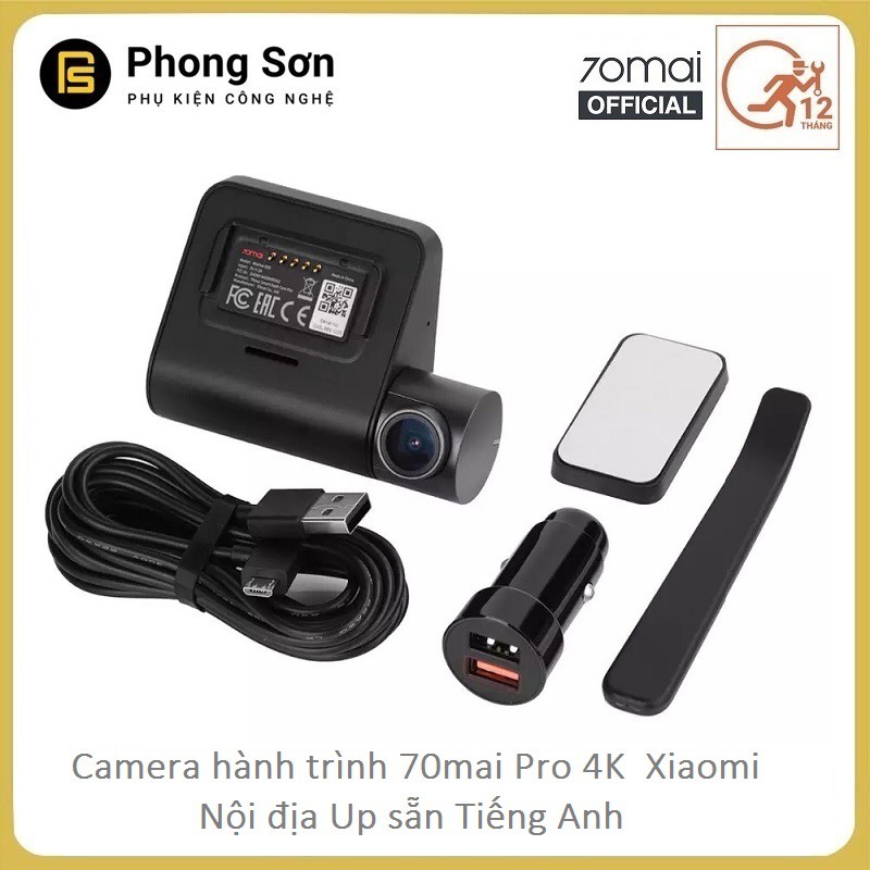 Combo Camera Hành Trình Xiaomi 70mai Dash Camera Pro + Module GPS hiển thị ADS - Bản Nội Địa Chuyển Sang Tiếng Anh