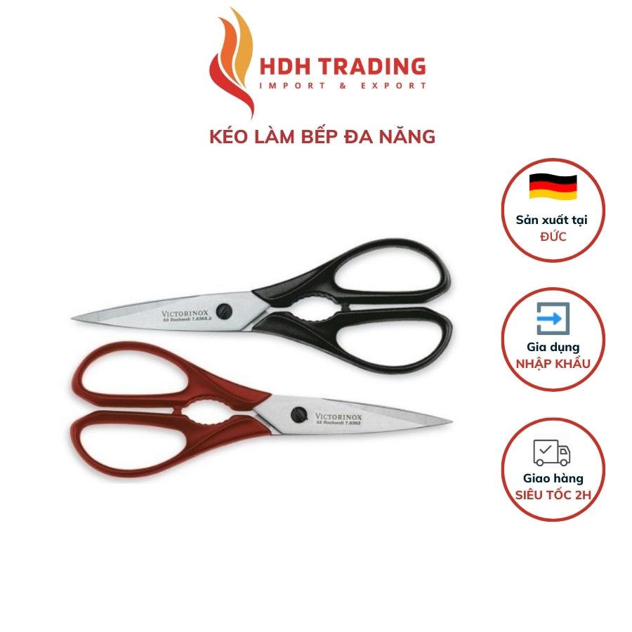 Kéo làm bếp đa năng nhập khẩu chính hãng từ Thụy Sỹ lưỡi thép cao cấp chuyên cắt thịt, cá