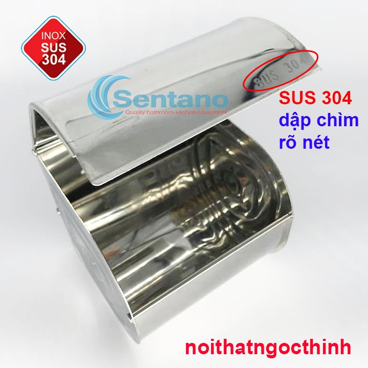 Hộp đựng giấy vệ sinh inox 304 loại kín SHG-02