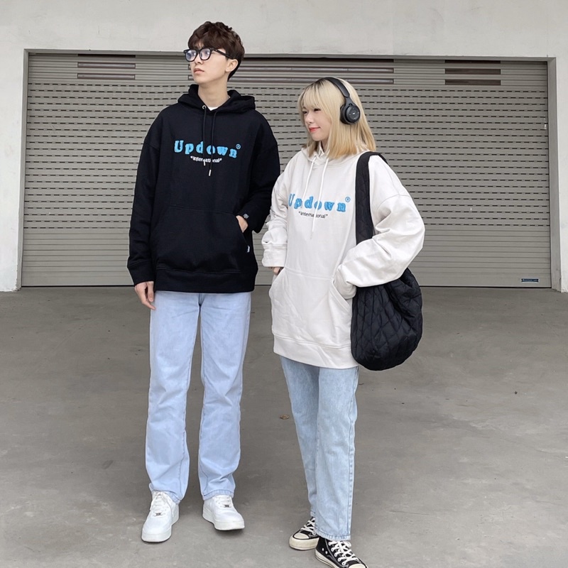 Áo Hoodie cơ bản SS2  - UPDOWN chất liệu dày dặn from Oversize thêu sắc nét Unisex