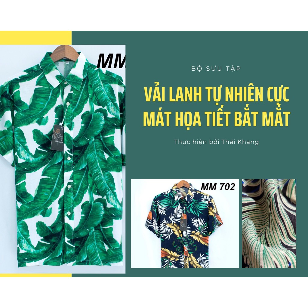 Áo nhóm đi biển CỰC MÁT họa tiết hoa lá đẹp loại áo sơ mi mặc nhóm nam nữ ASLMM7 | BigBuy360 - bigbuy360.vn