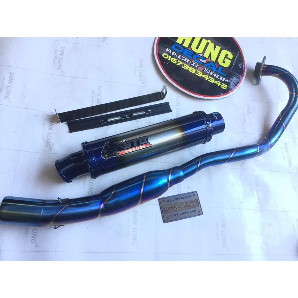 Pô STB full cổ bầu hơi titan độ bô Exciter, Winner, Raider, Sonic, GSX