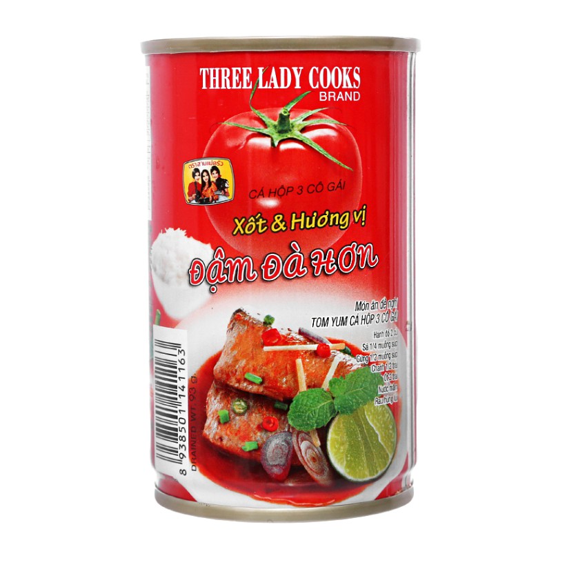 1 lốc  Cá nục xốt cà 3 Cô Gái hộp 155g
