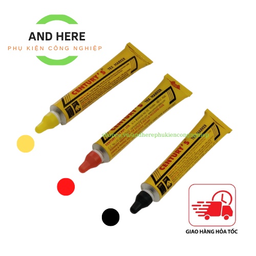 Bút viết lên vải mộc không phai Century's Tex Marker - And Here