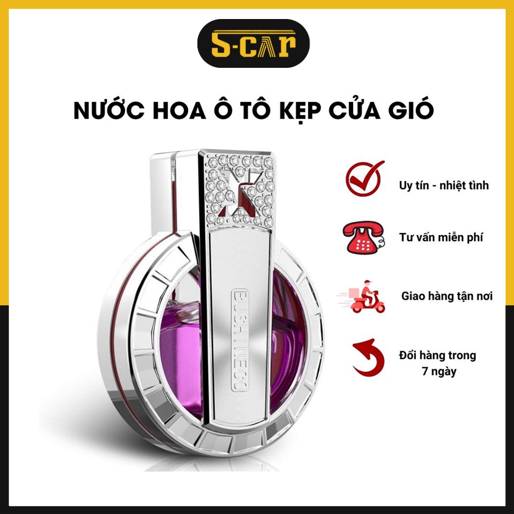 Nước hoa ô tô cao cấp kẹp cửa gió điều hòa xe hơi Bushineco cao cấp sang trọng | BigBuy360 - bigbuy360.vn