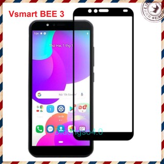 Kính cường lực Vsmart BEE 3 full màn full keo độ cứng 9H - Độ cứng cao - Chống trầy xước