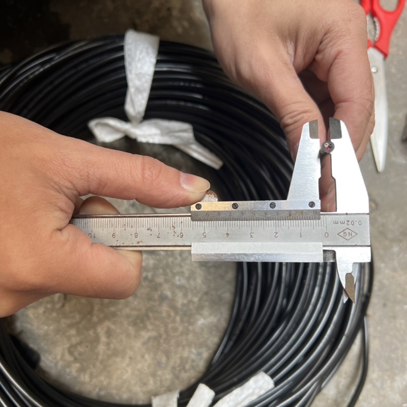 Dây điện 3 lõi 0.3mm2 - Cáp tròn đen - 100 mét