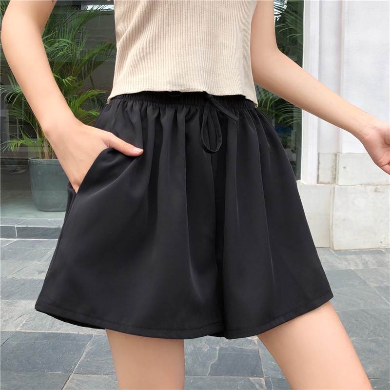 Quần đùi nữ ống rộng, quần short nữ đẹp, cạp chun co giãn thoáng mát, mặc ở nhà, đi chơi, đi biển, QDN503