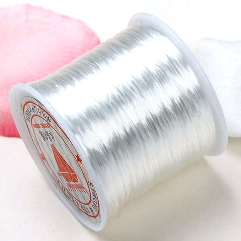 Cuộn Dây 60m Co Giãn Để Xỏ Hạt Làm Vòng Đeo Tay / Vòng cổ