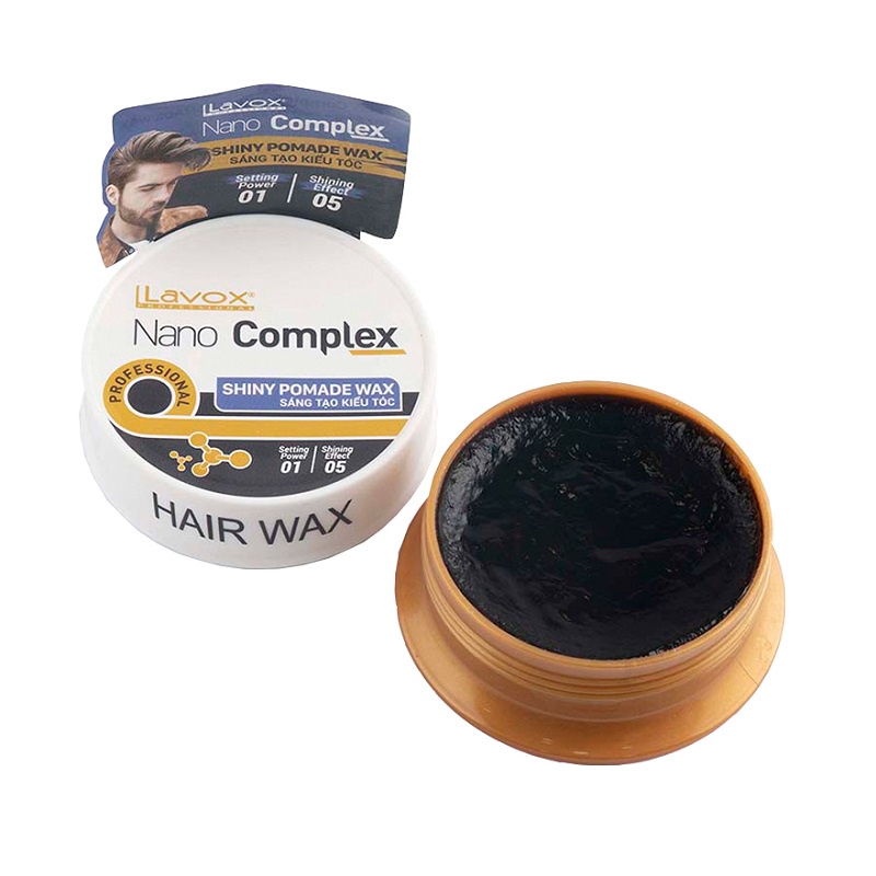 WAX BÓNG – SÁNG TẠO KIỂU TÓC SHINY POMADE WAX LAVOX NANOCOMPLEX 80ML ( HÀNG CHÍNH HÃNG )