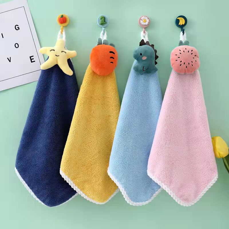 Khăn lau tay nhà bếp siêu mềm, siêu thấm, nhiều màu dễ thương
