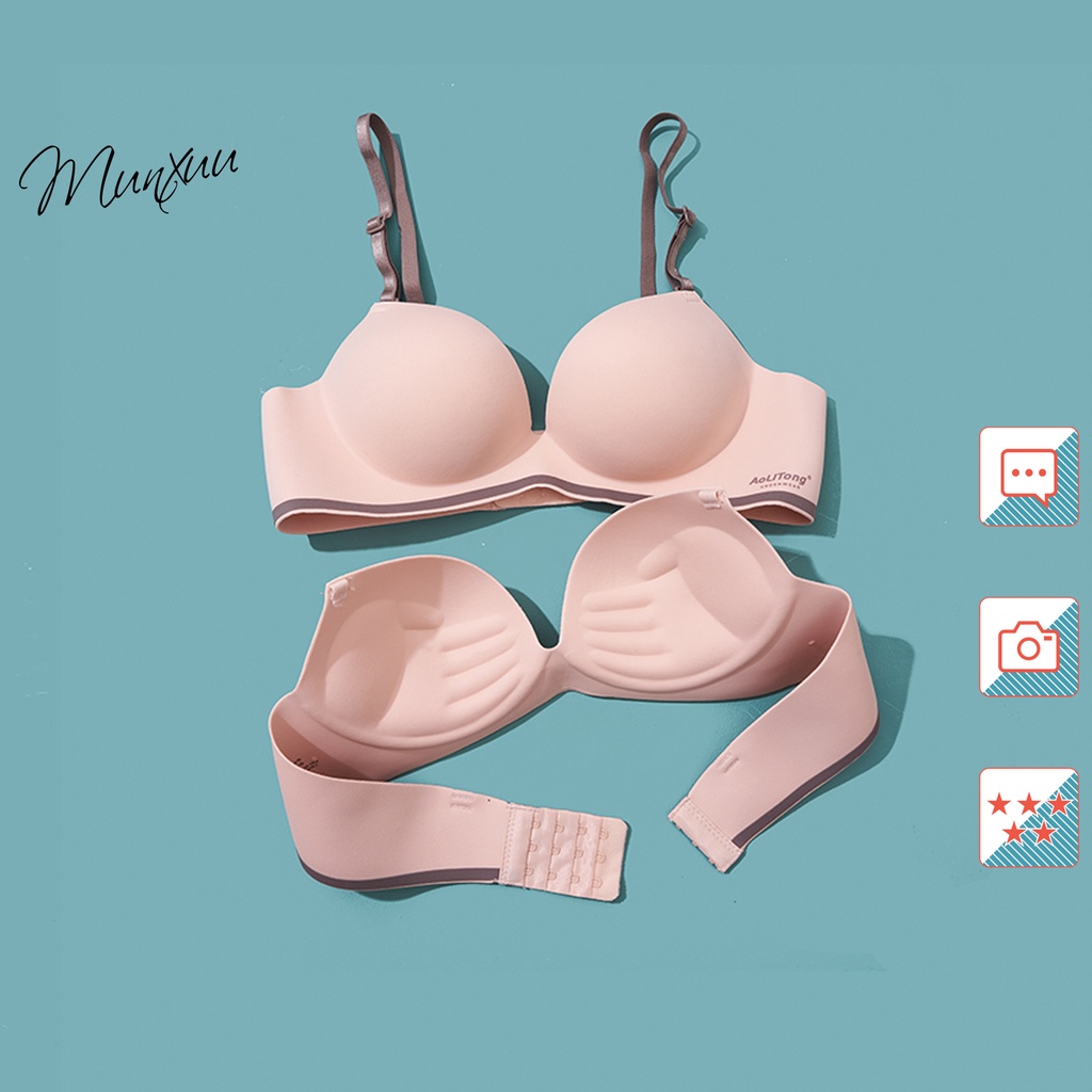 Áo ngực nữ MUNXUU thiết kế không gọng đệm dày hình bàn tay, chất liệu Su đúc mềm mại - AV56