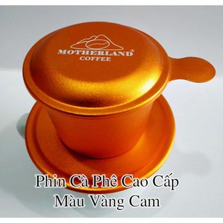 Phin pha cafe cao cấp màu vàng cam