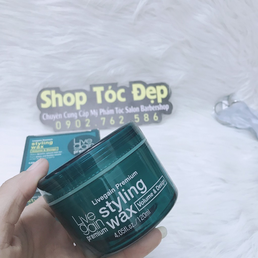 Sáp vuốt tóc Livegain Premium Mat Wax Super Hold – 120ml(sáp cứng)