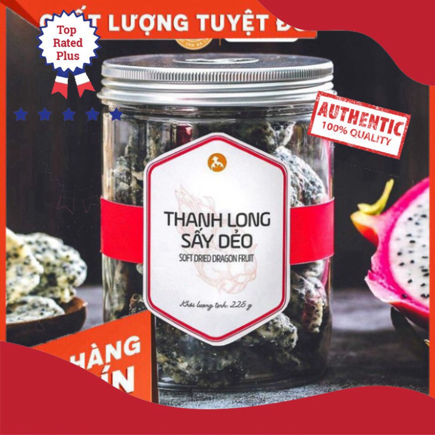 LANGFARM | Thanh long sấy dẻo 225g Món ăn vặt ưa thích, thích hợp tiêu dùng hoặc làm quà tặng, chế biến từ trái cây tươi