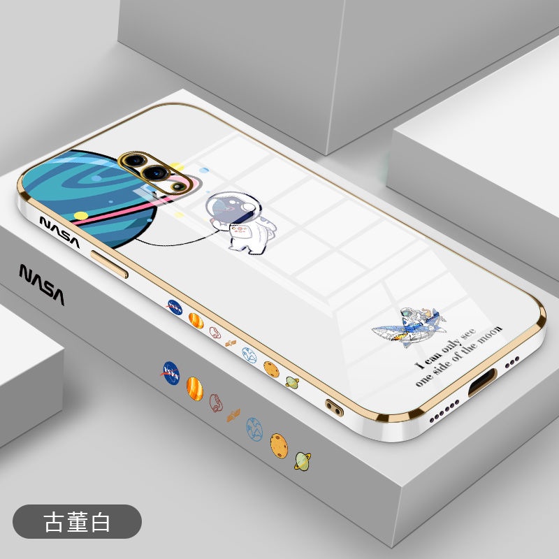 Ốp Điện Thoại Mạ Điện Hình Cá Mập/Phi Hành Gia Cho oppo reno 3 reno 3 pro reno reno2 renoZ