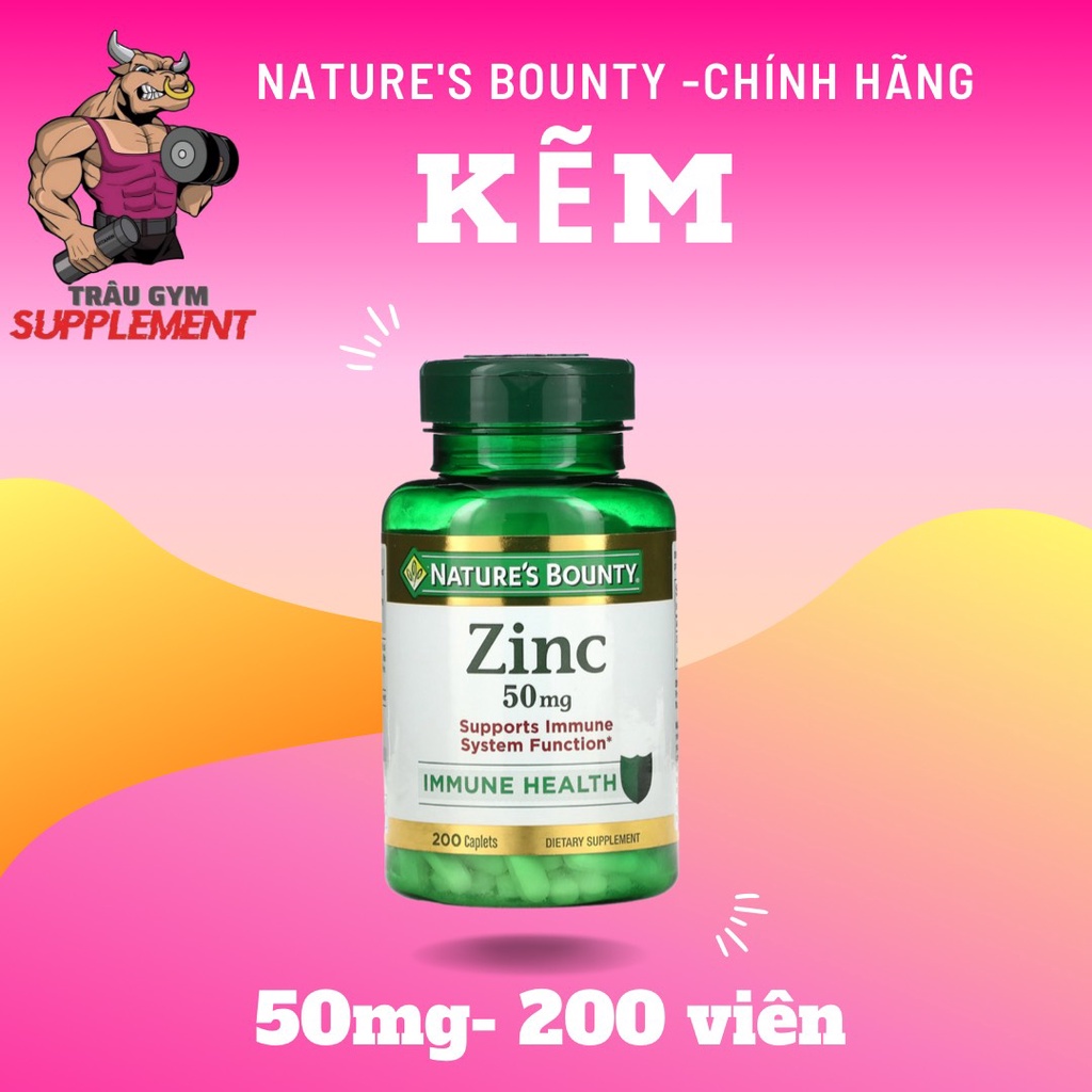 Nature's Bounty - Zinc 50mg – 200 viên
